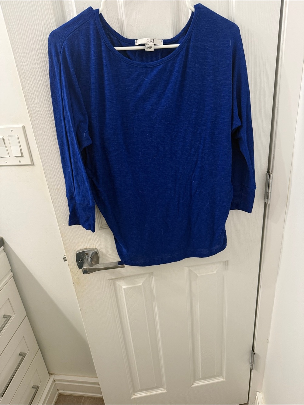 Forever 21 Cobalt Blue Long Sleeve Men's Top
